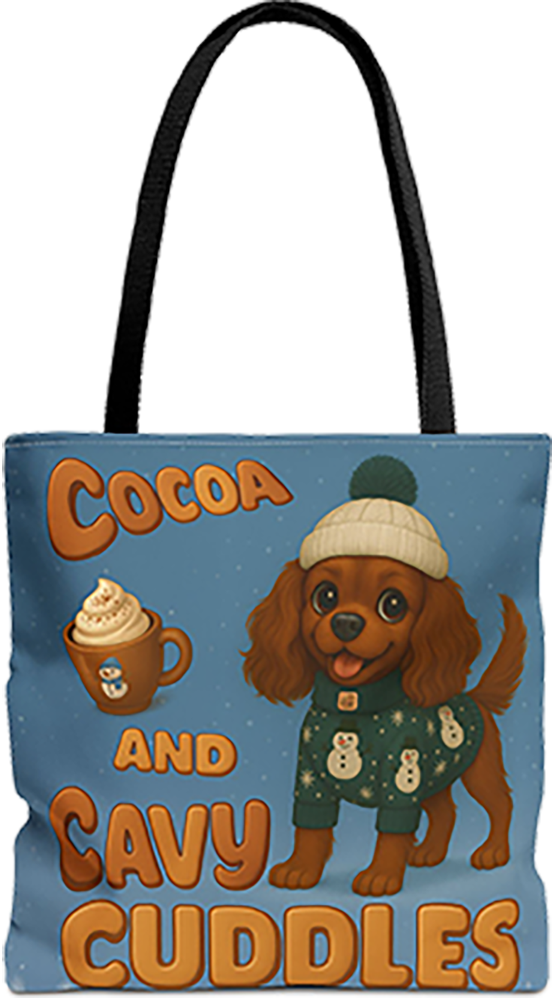 Cocoa and Cavy Cuddles Tote Bag, Ruby Edition