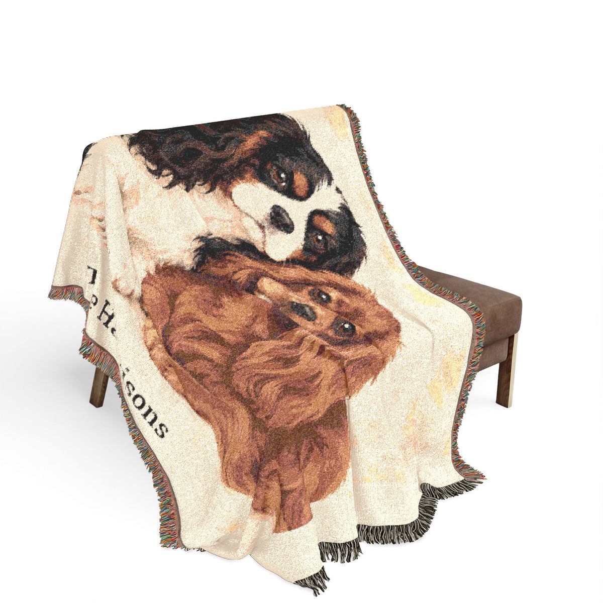 Personalized Cavalier King Charles Spaniel Woven Blanket – Better Together