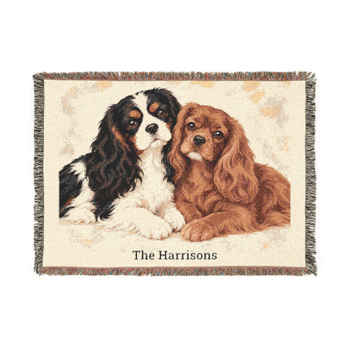Personalized Cavalier King Charles Spaniel Woven Blanket – Better Together