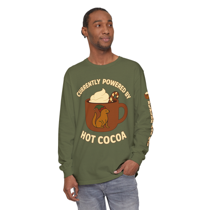 Powered by Cocoa - Long Sleeve Holiday Shirt