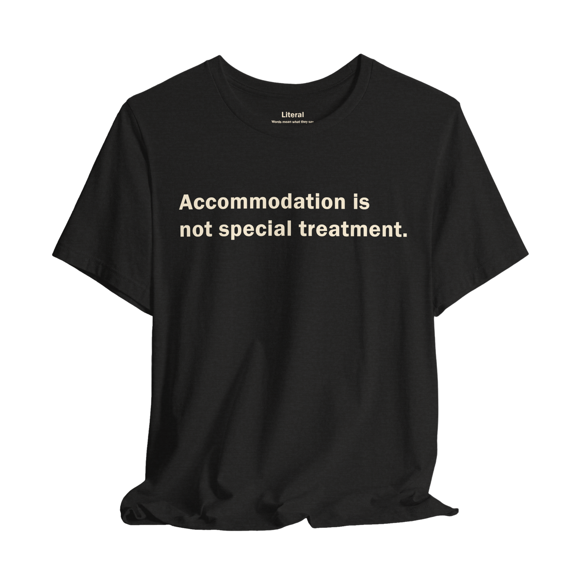 Accommodation, Not Special Treatment — Unisex T-Shirt