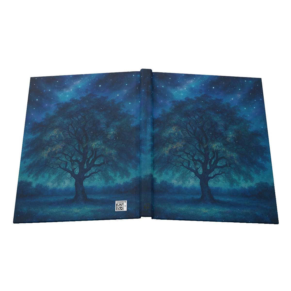 Starry Night Tree Hardcover Journal, Ruled Line