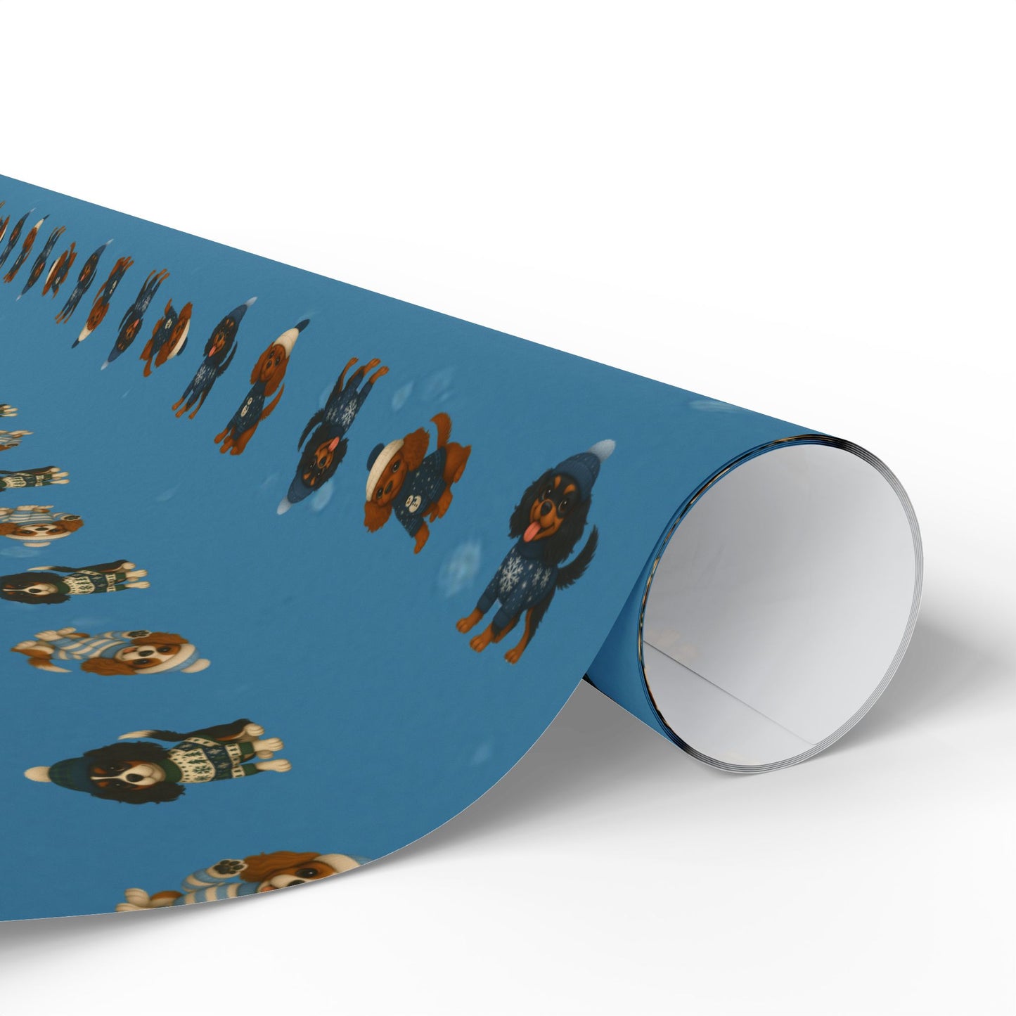 Cavalier King Charles Spaniel Pattern Wrapping Paper — Cute Dog Gift Wrap for Pet Lovers